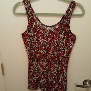 No Bo floral tank size junior lg